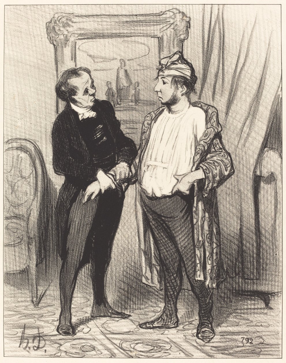 Mijn liefste, ik verzeker je dat ik je... door Honoré Daumier