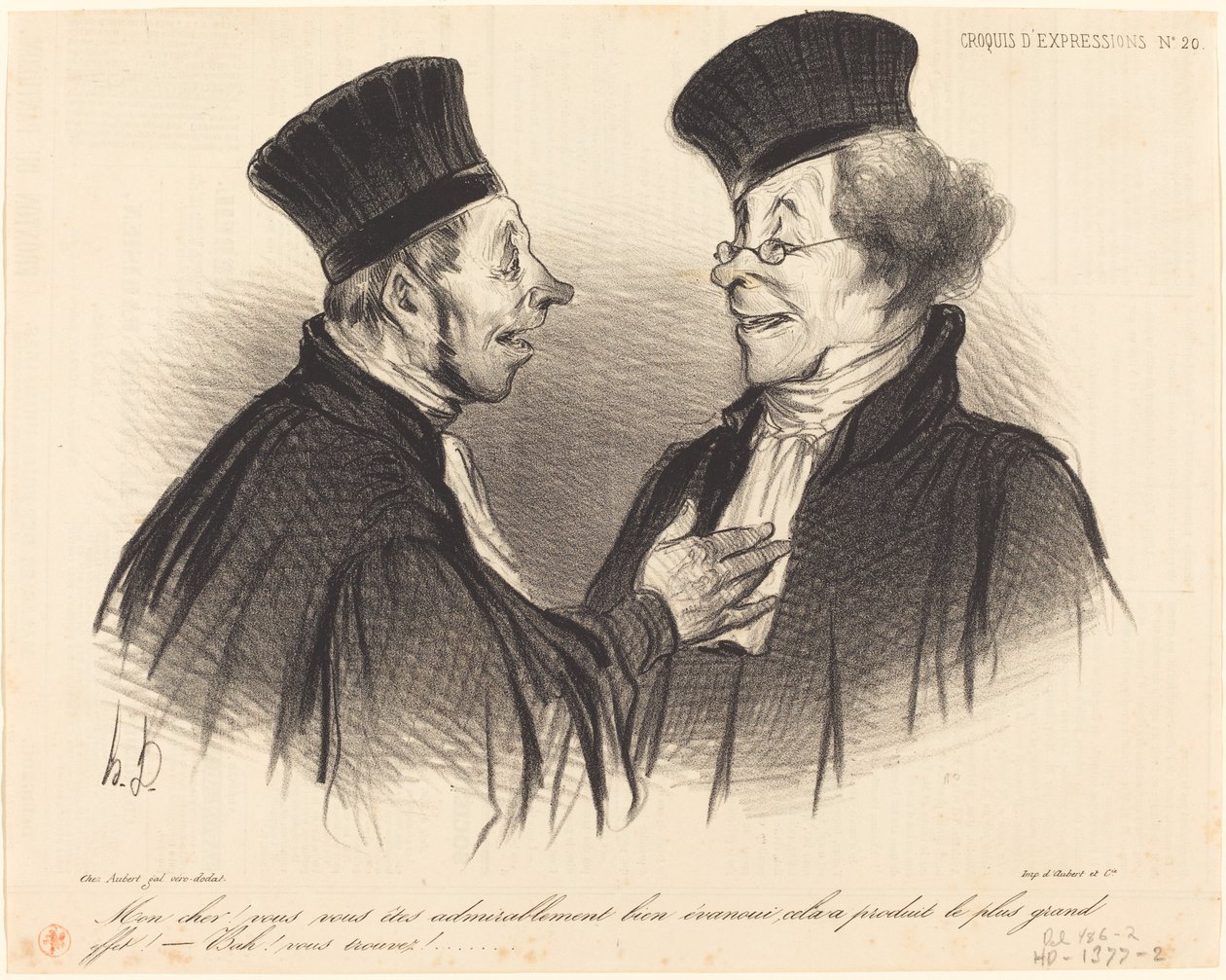 Mon cher! vous vous êtes admirablement... évanoui... door Honoré Daumier