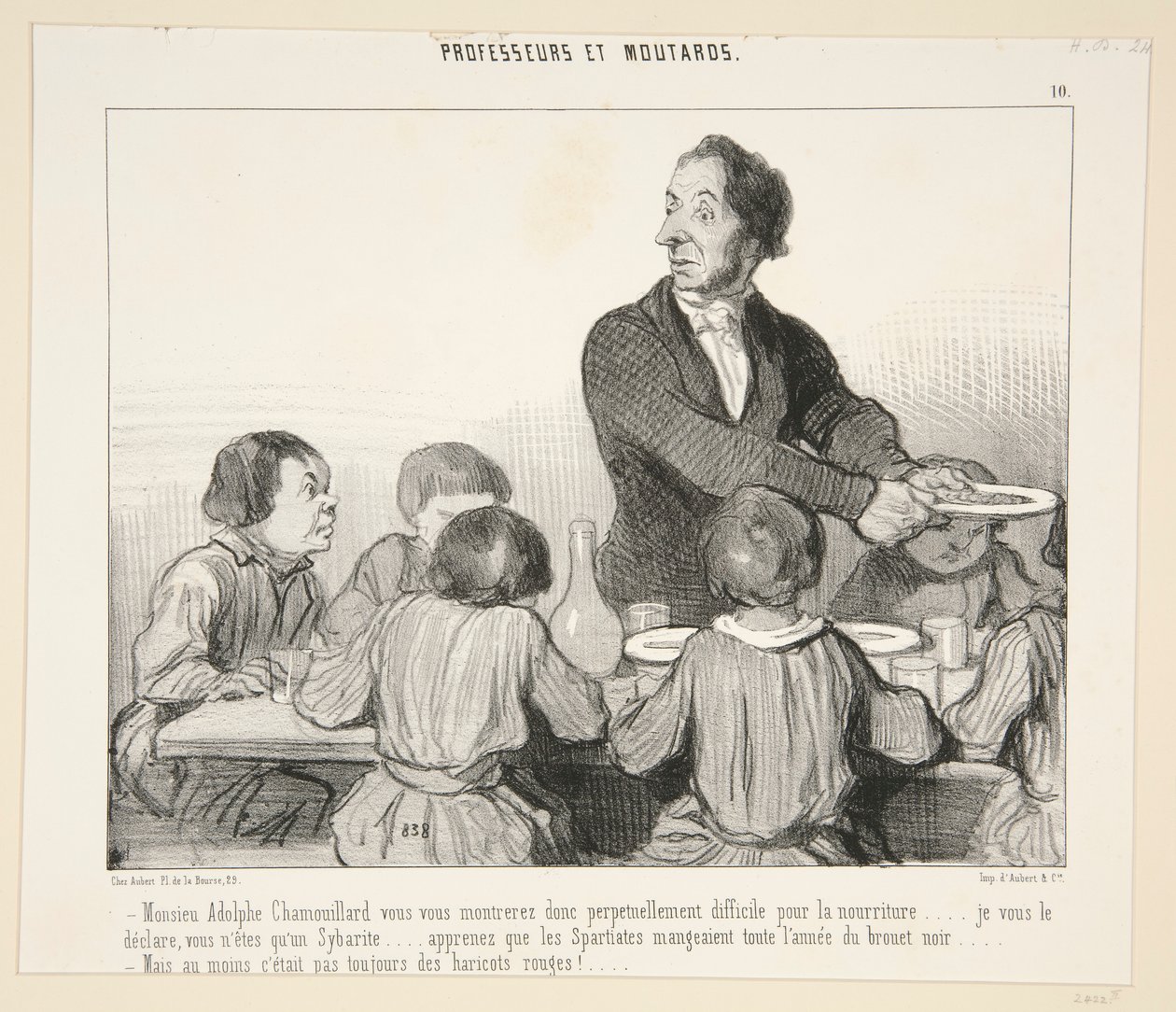 Monsieu Adolphe Chamouillard vous vous montrerez donc door Honoré Daumier
