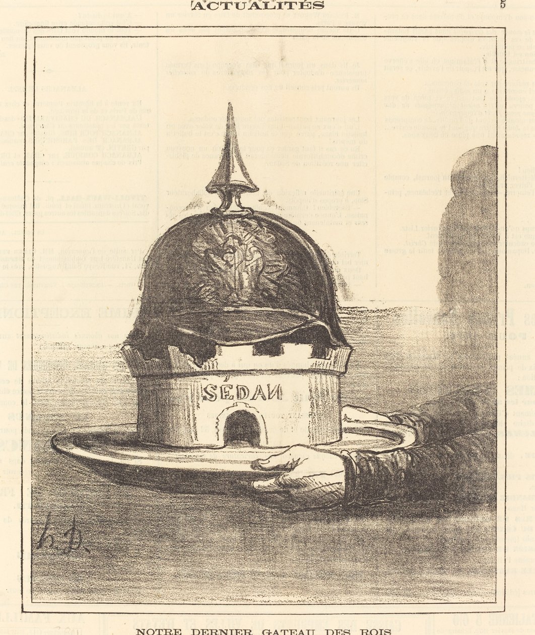 Onze laatste driekoningentaart door Honoré Daumier
