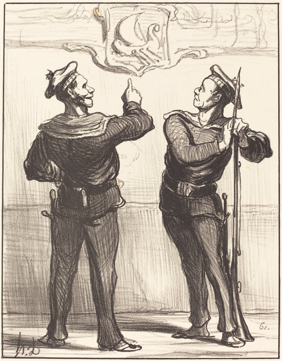 We zouden het nooit hebben vermoed... door Honoré Daumier