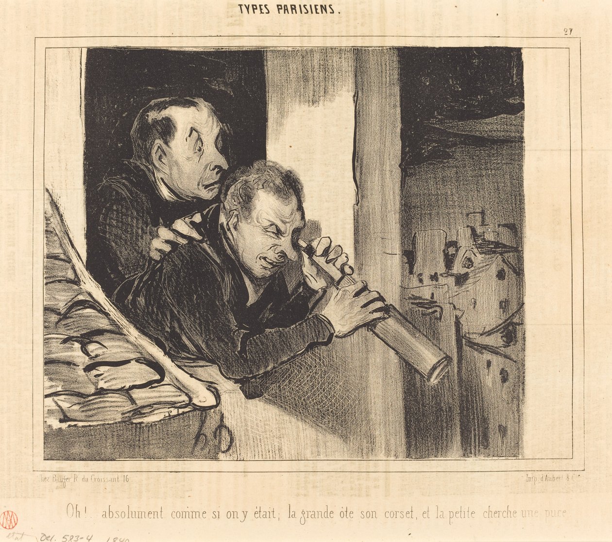 Oh!... absoluut alsof we er waren; de grote... door Honoré Daumier