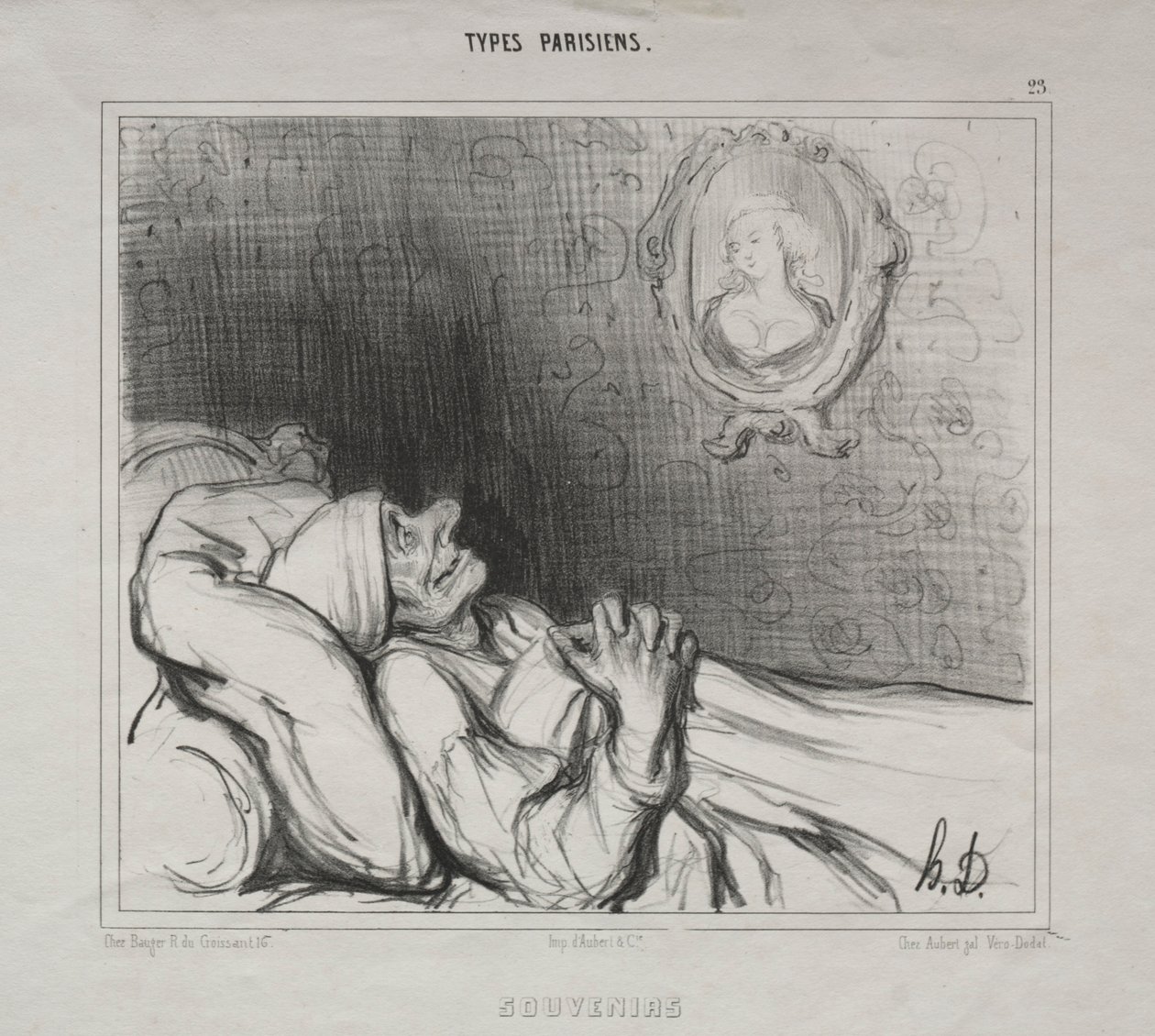 Parijse Types: Herinneringen, 10 mei 1840 door Honoré Daumier