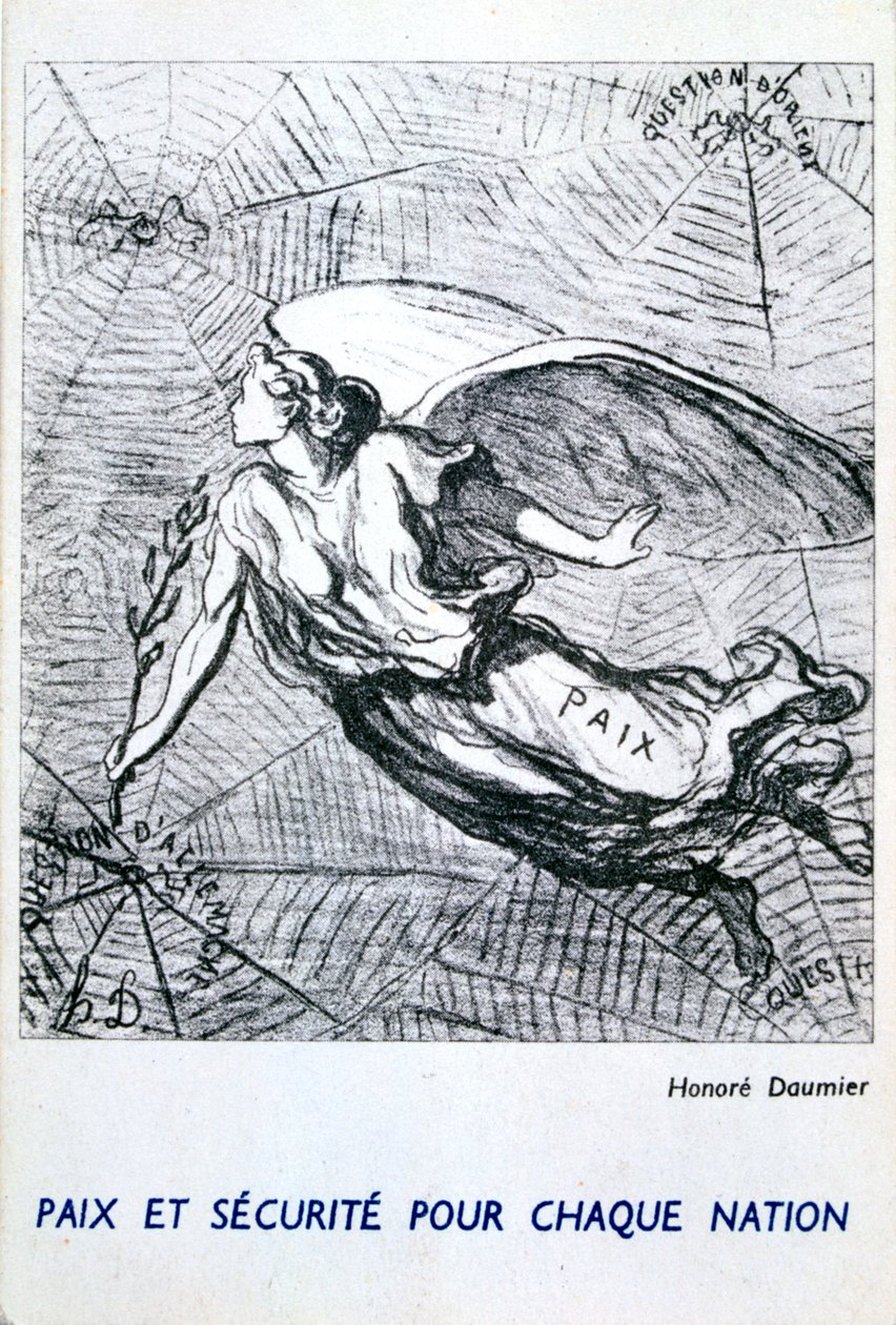 Vrede en veiligheid voor elke natie door Honoré Daumier
