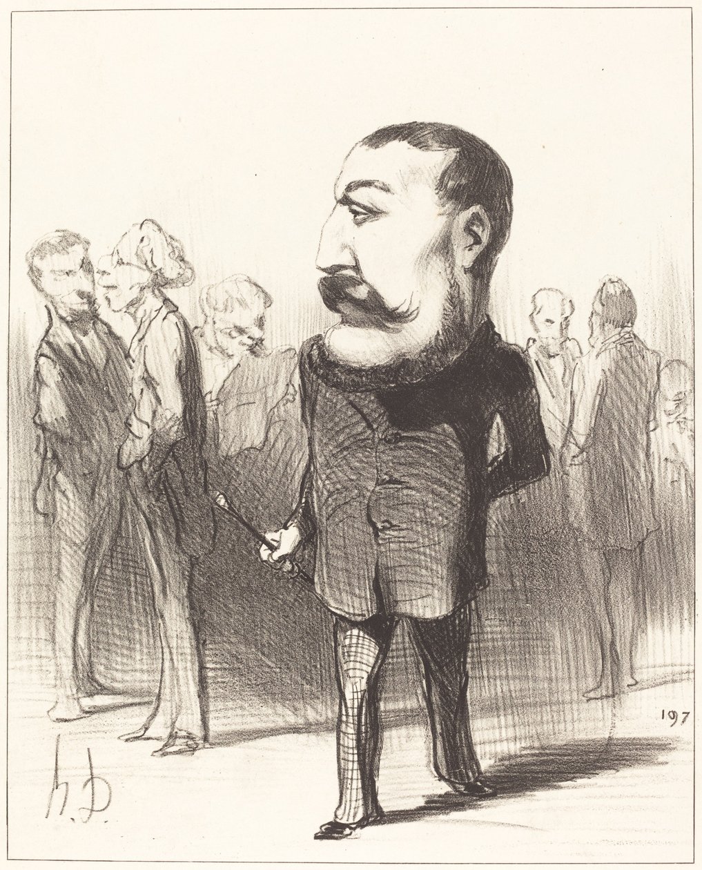 Pierre-Napoléon Bonaparte door Honoré Daumier