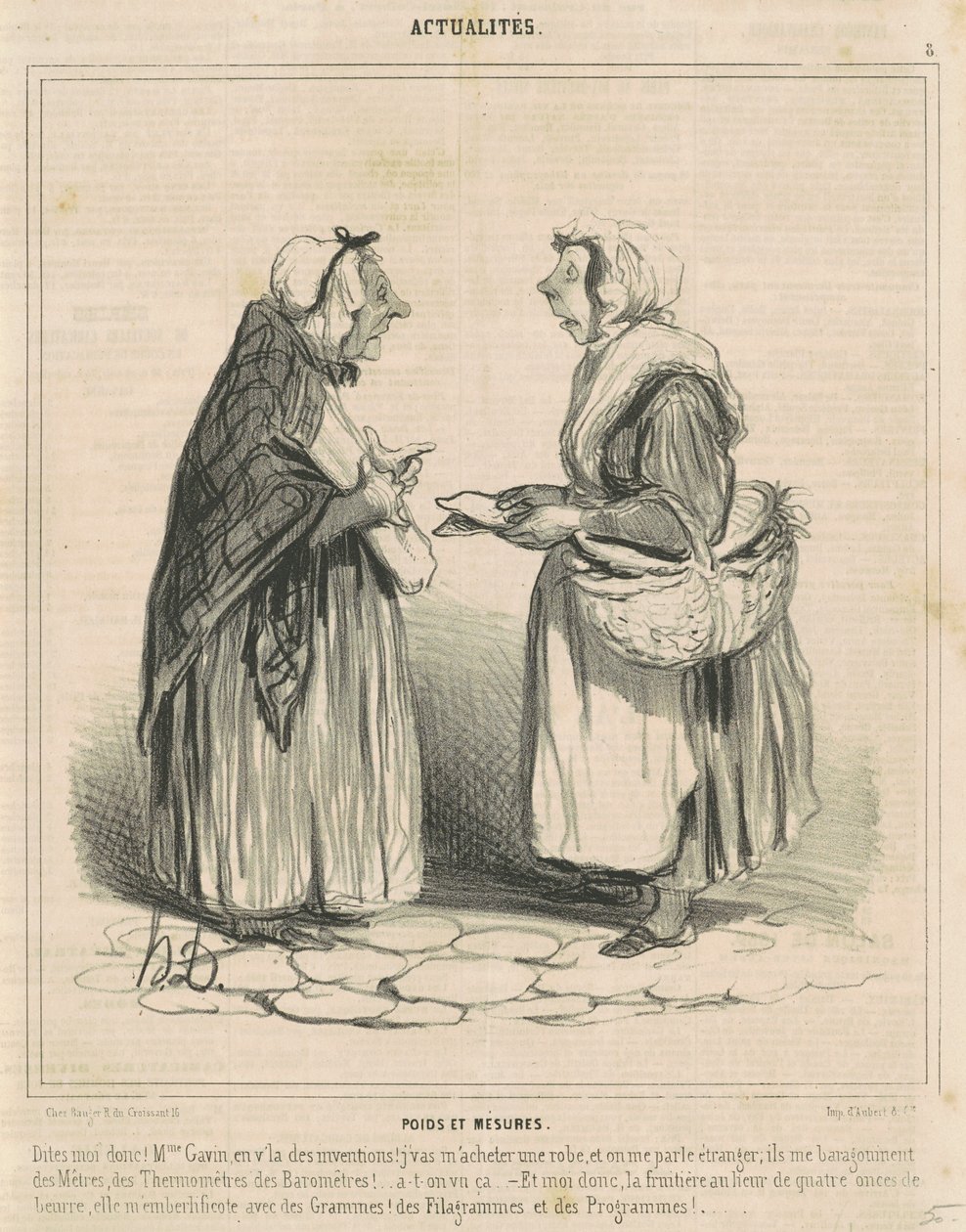 Gewichten en Maten door Honoré Daumier