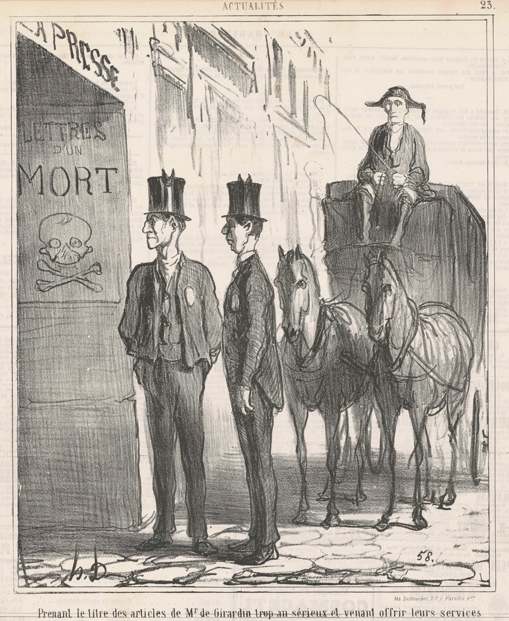 De titel van Mr de Girardin te serieus nemen... door Honoré Daumier