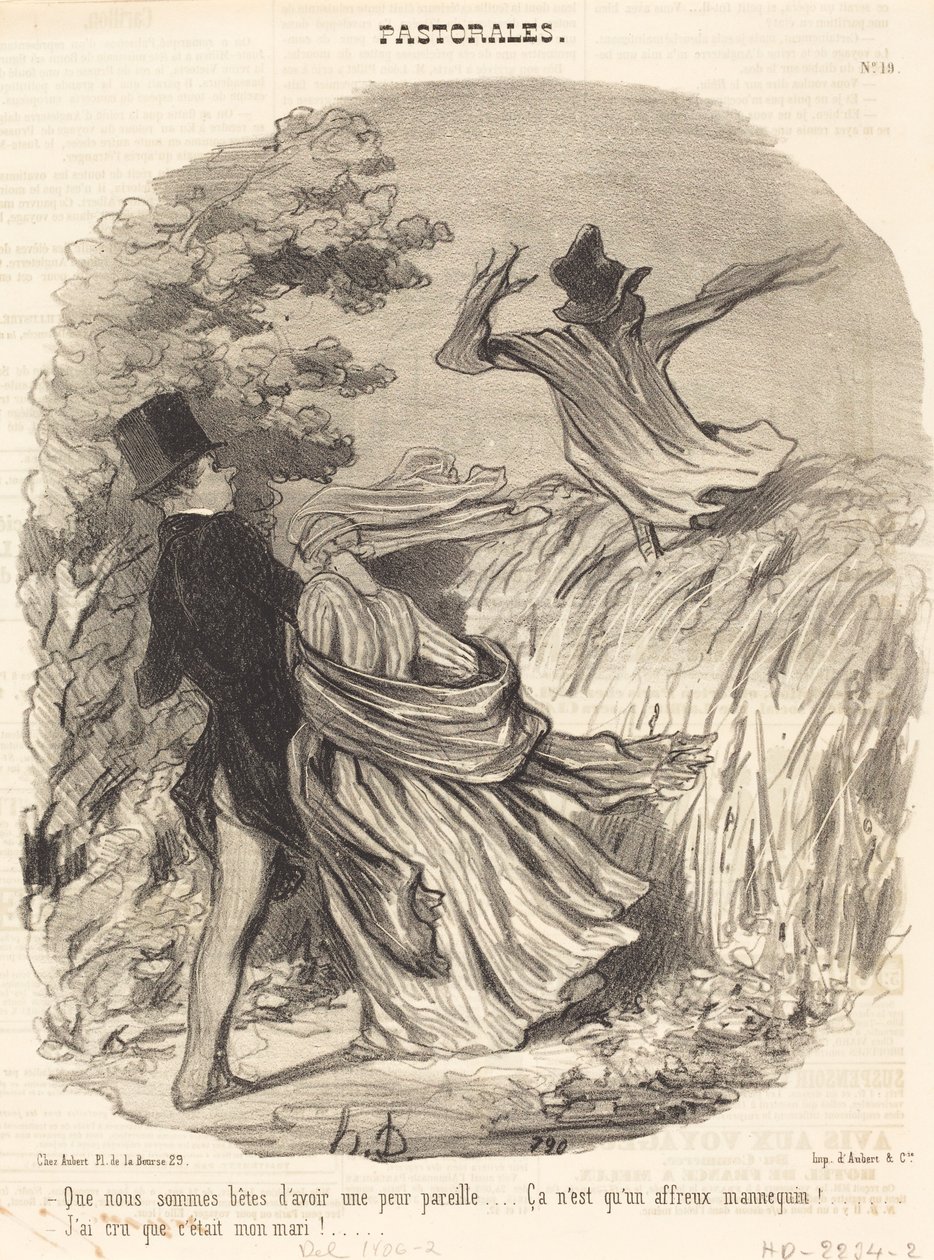 Wat zijn we dom om zo bang te zijn... door Honoré Daumier