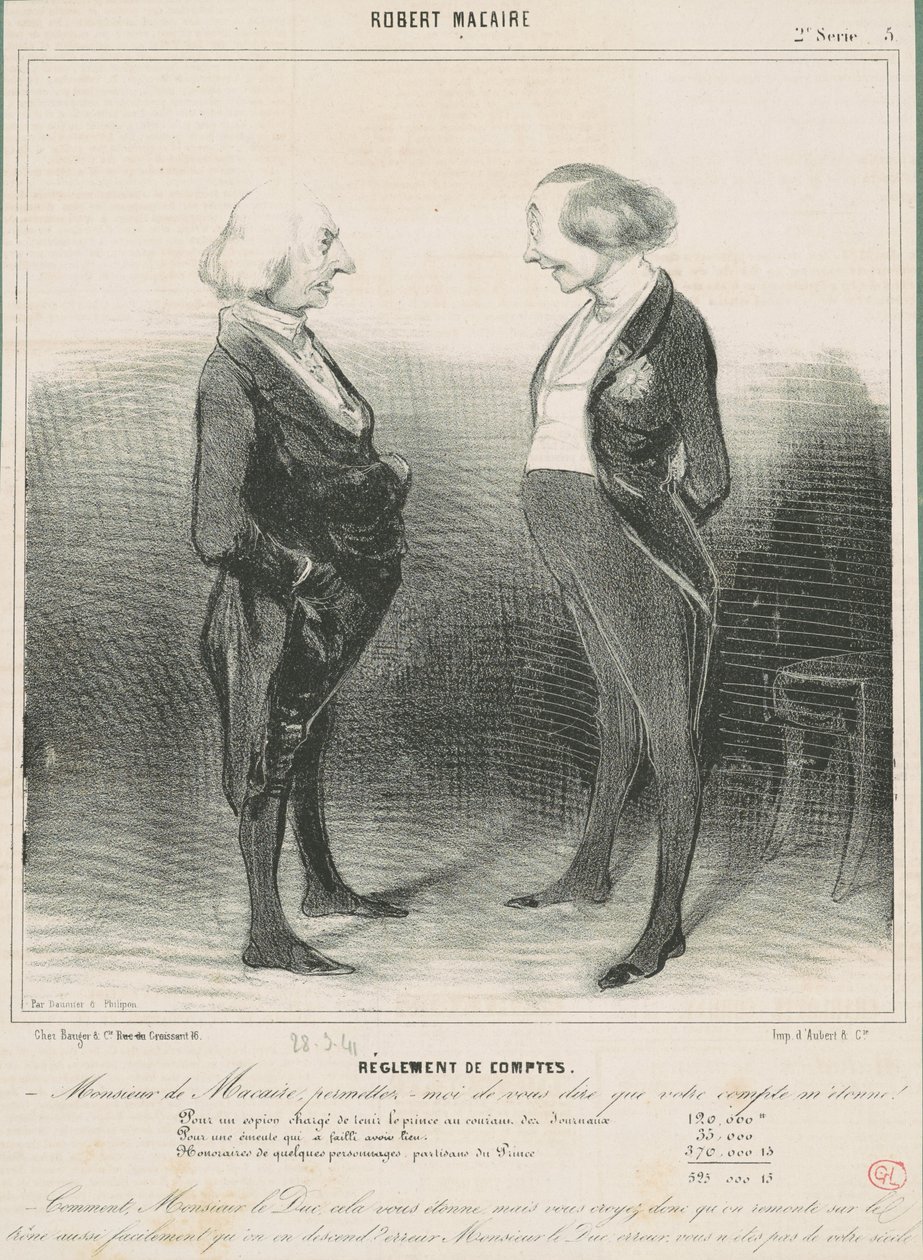 Afrekening door Honoré Daumier