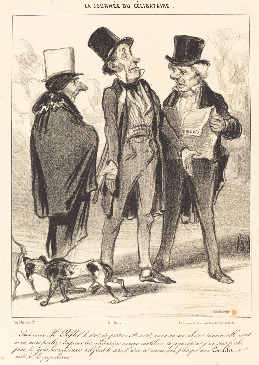 Zonder twijfel M. Riflot het recht... door Honoré Daumier