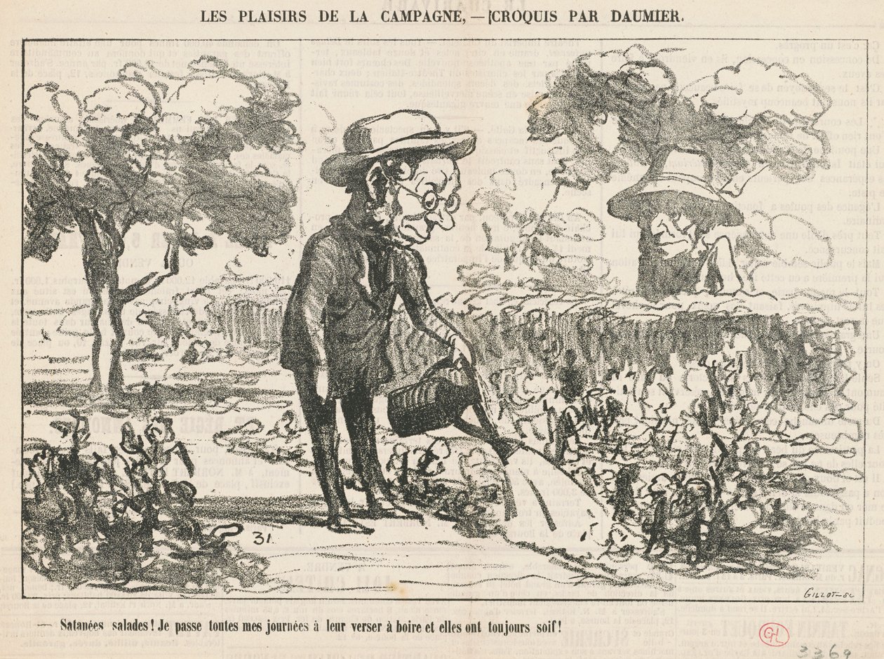 Verdoemde salades ... door Honoré Daumier