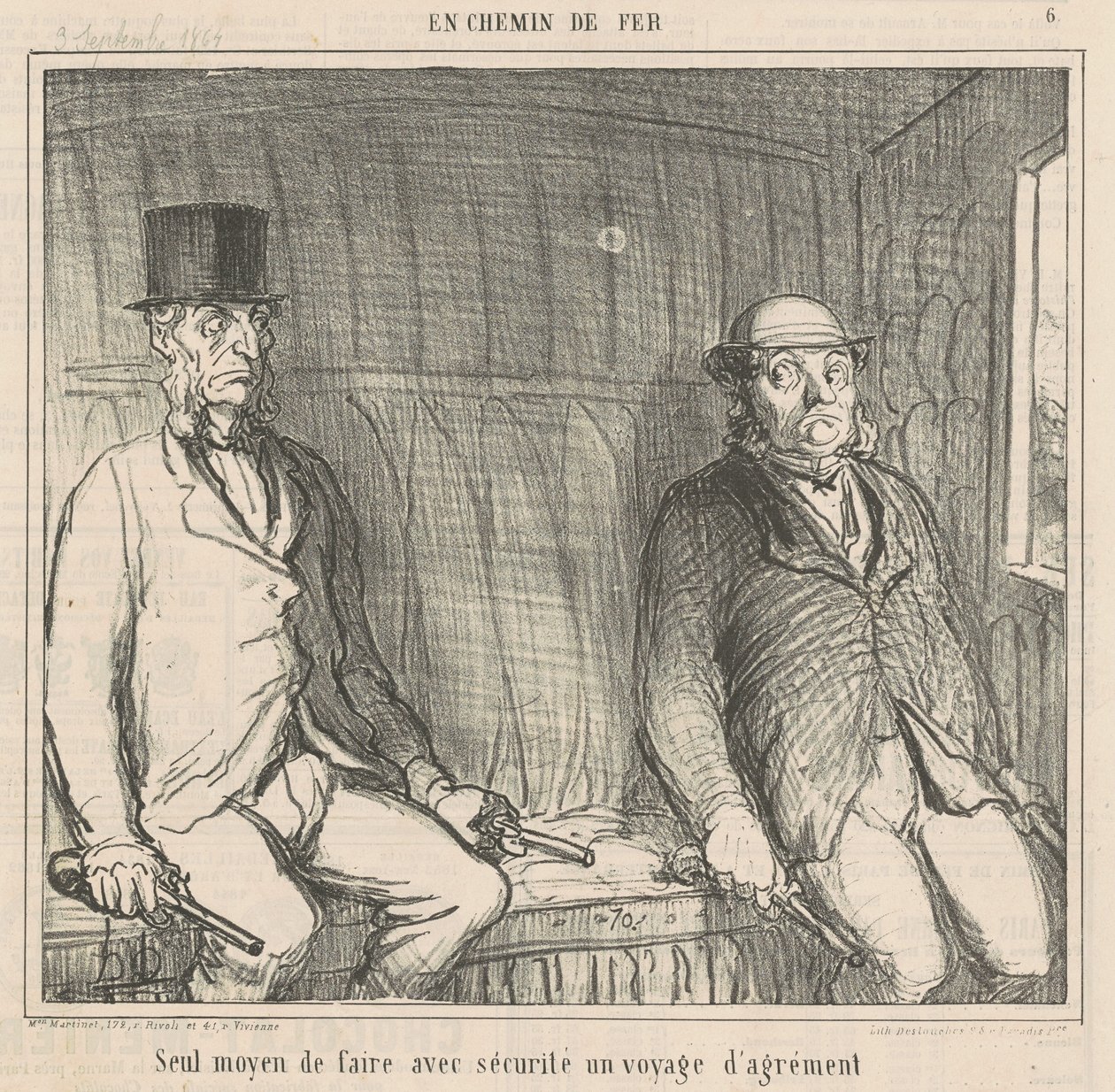Enige manier om veilig te handelen door Honoré Daumier