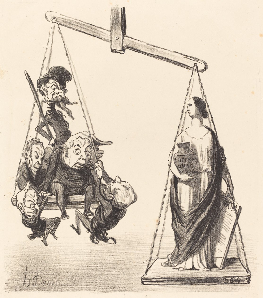 Algemeen kiesrecht door Honoré Daumier