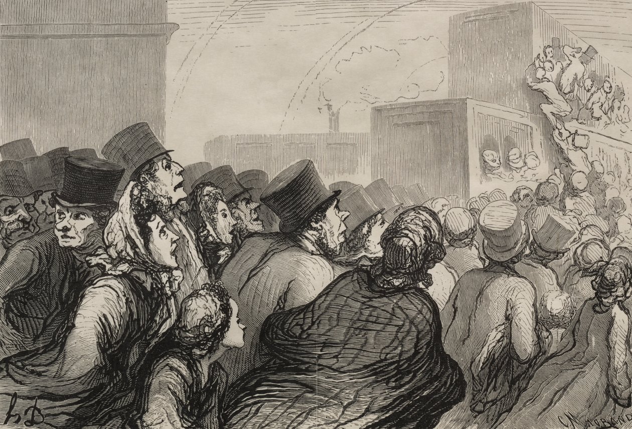 De spoorweg: De zondagse excursie door Honoré Daumier