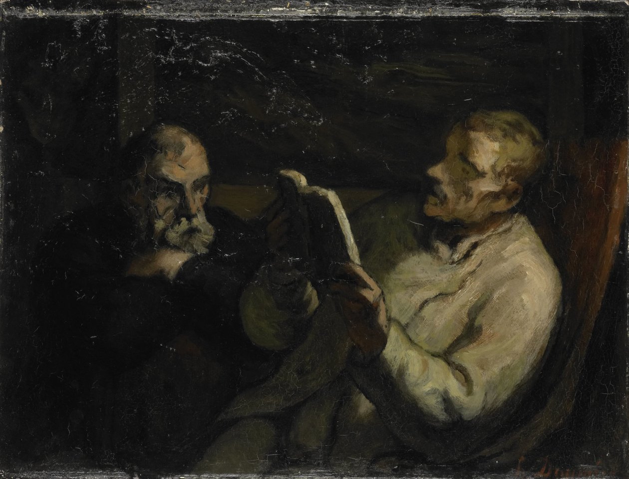Het Lezen door Honoré Daumier