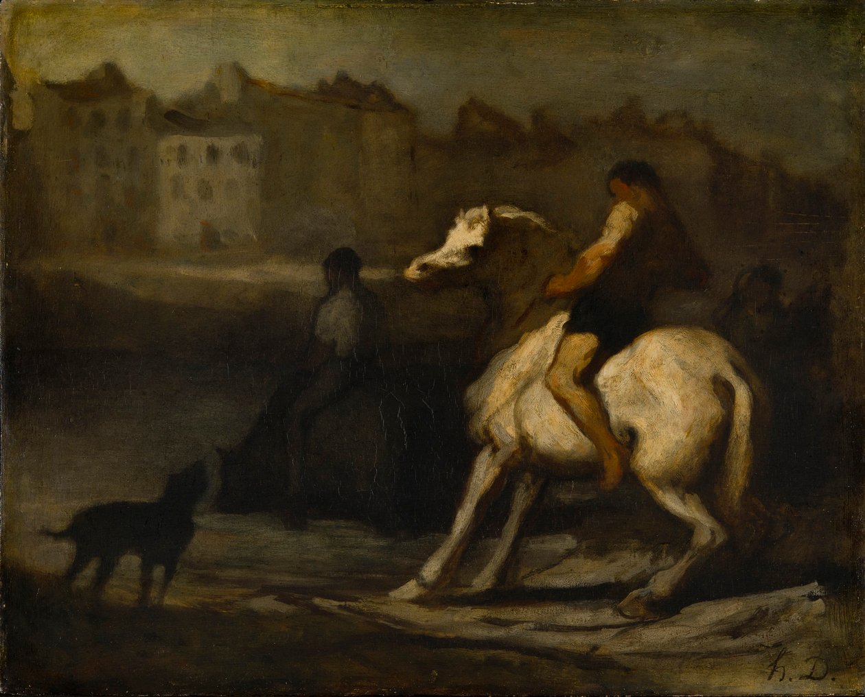 De Waterplaats, 1828-1879 door Honoré Daumier