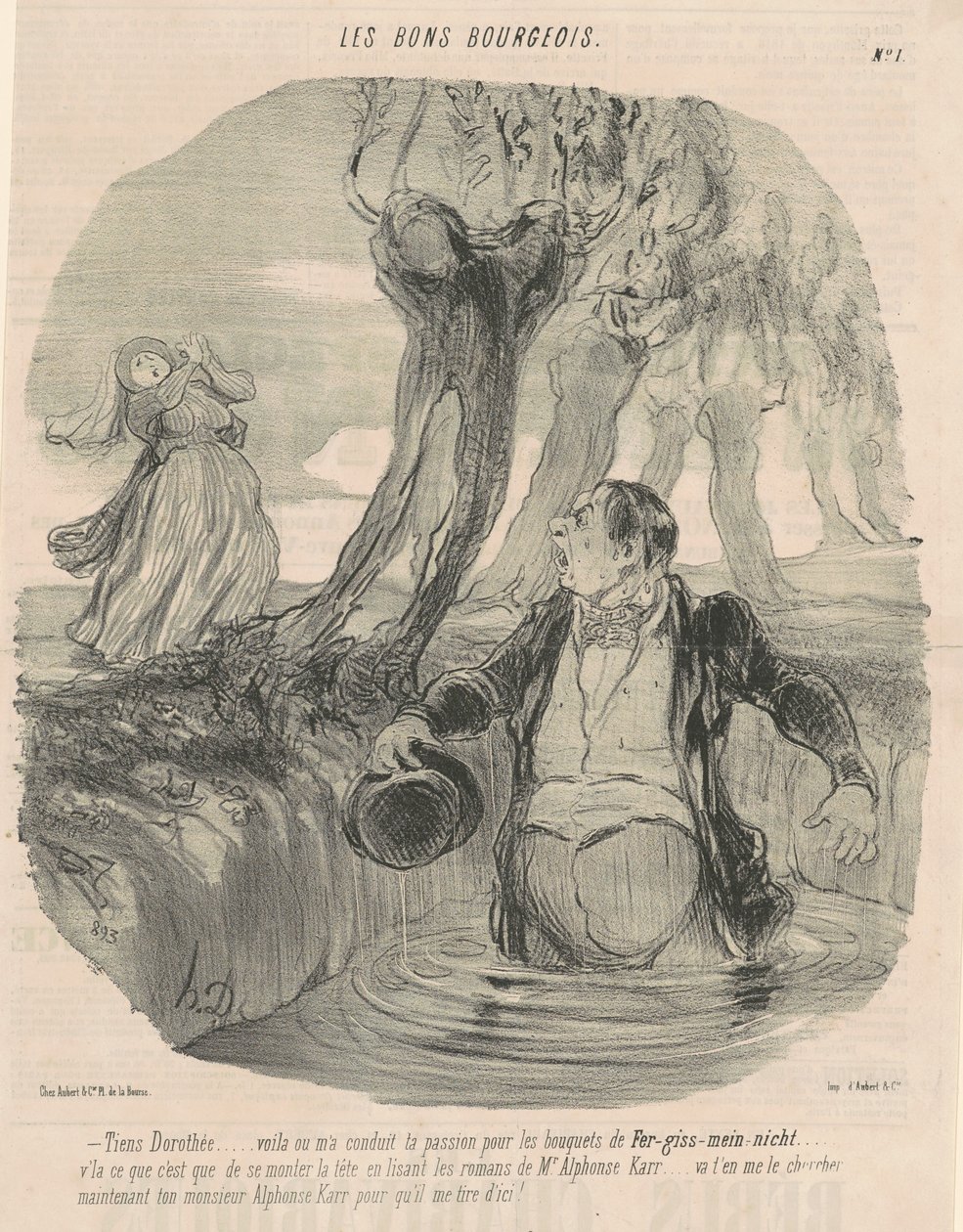Kijk Dorothée... Dit is waar het me heeft gebracht... door Honoré Daumier