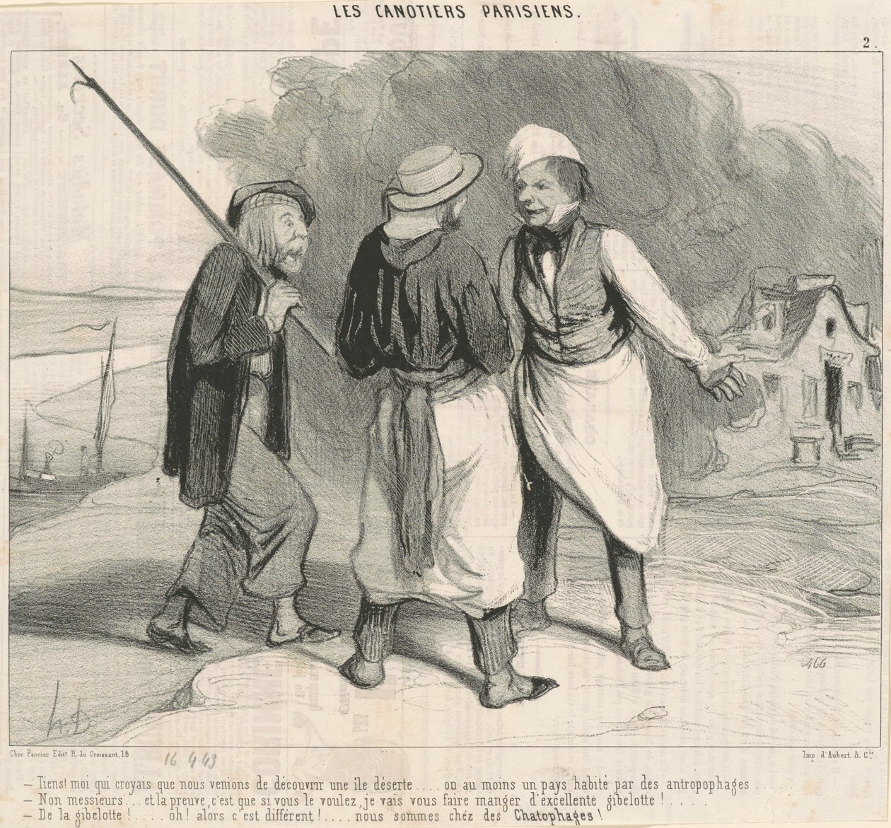 Tiens! Ik dacht dat we net hadden ontdekt... door Honoré Daumier