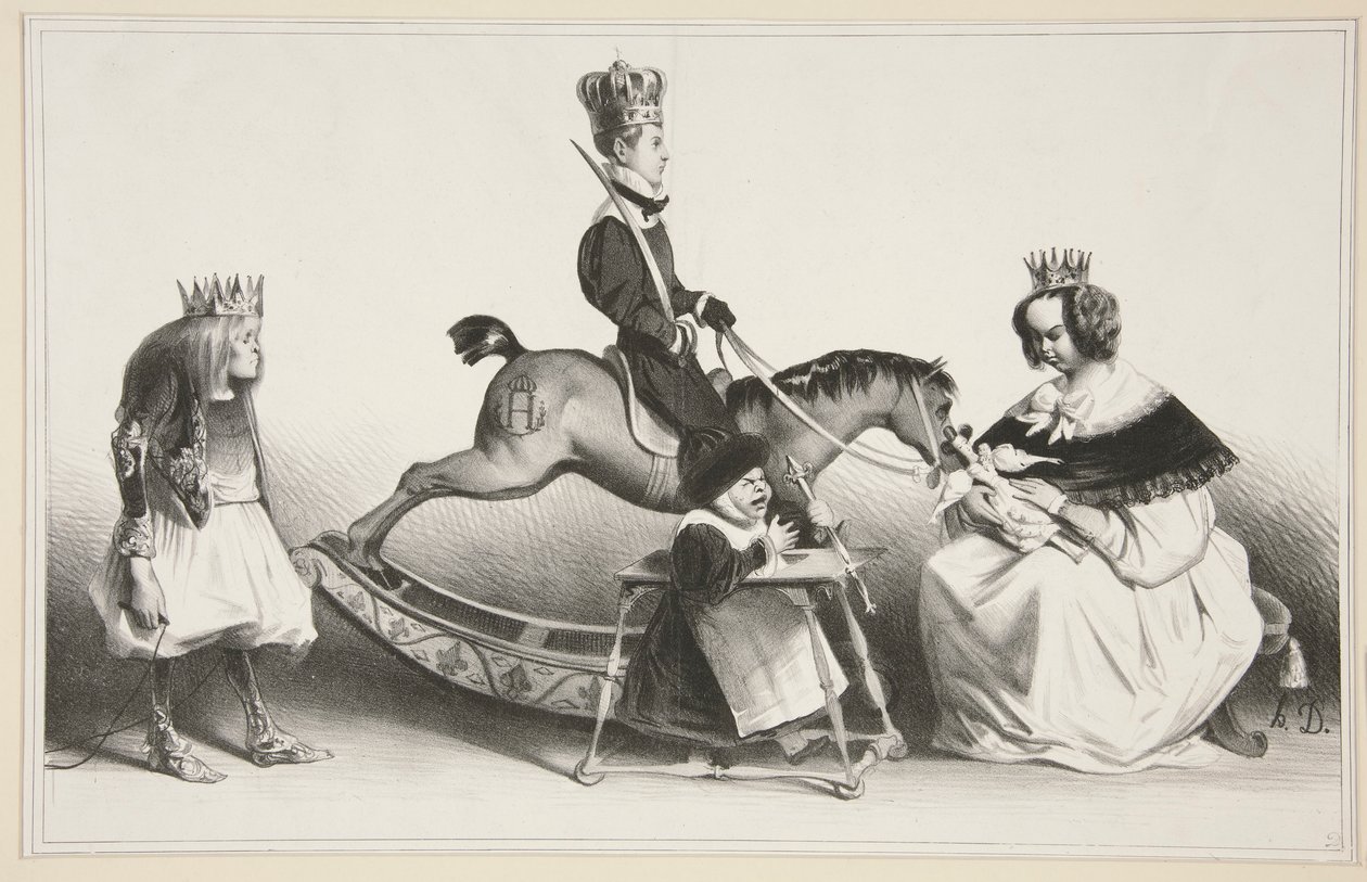 Tres hauts et très puissans moutards et moutardes legitimes door Honoré Daumier