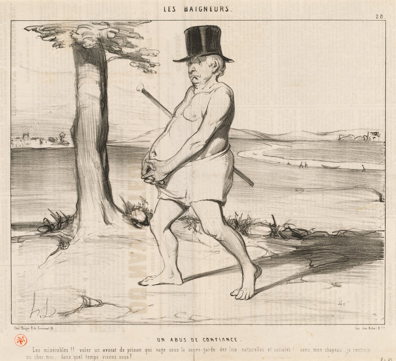 Een Misbruik van Vertrouwen door Honoré Daumier