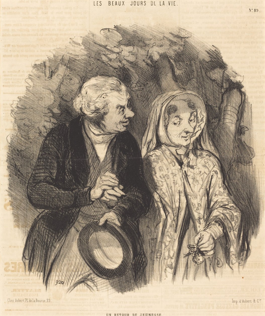 Een terugkeer van de jeugd door Honoré Daumier