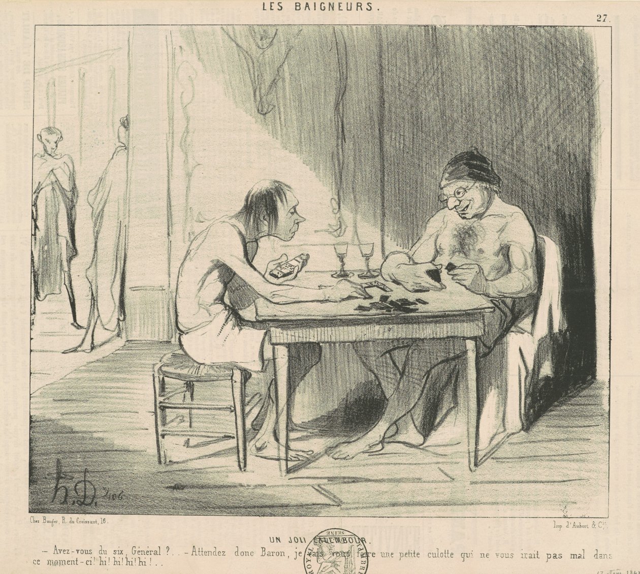 Een Mooie Woordspeling door Honoré Daumier