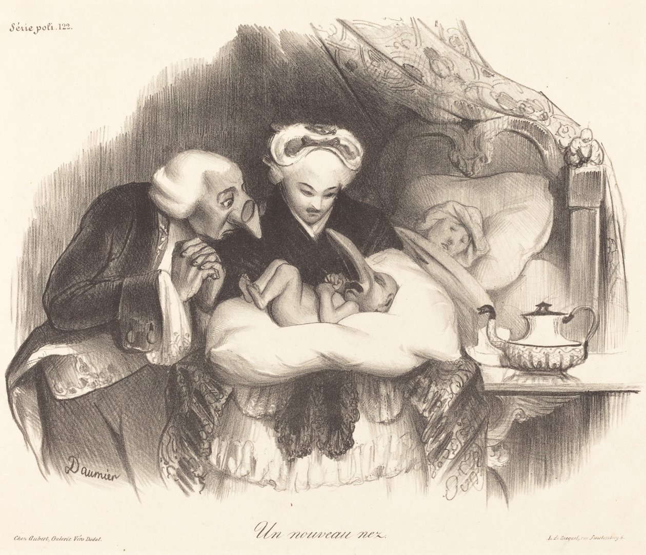 Een nieuwe neus door Honoré Daumier