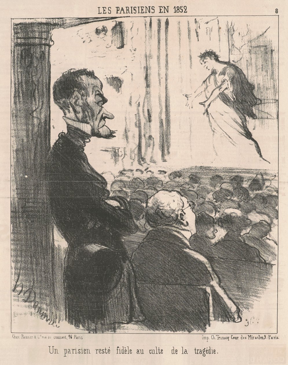 Een Parijzenaar bleef trouw... door Honoré Daumier