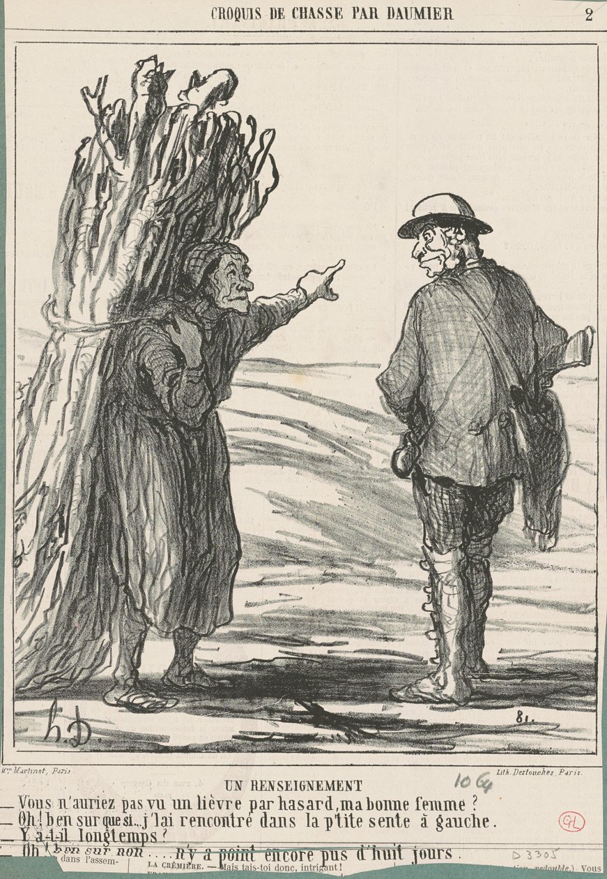 Een Informatie door Honoré Daumier