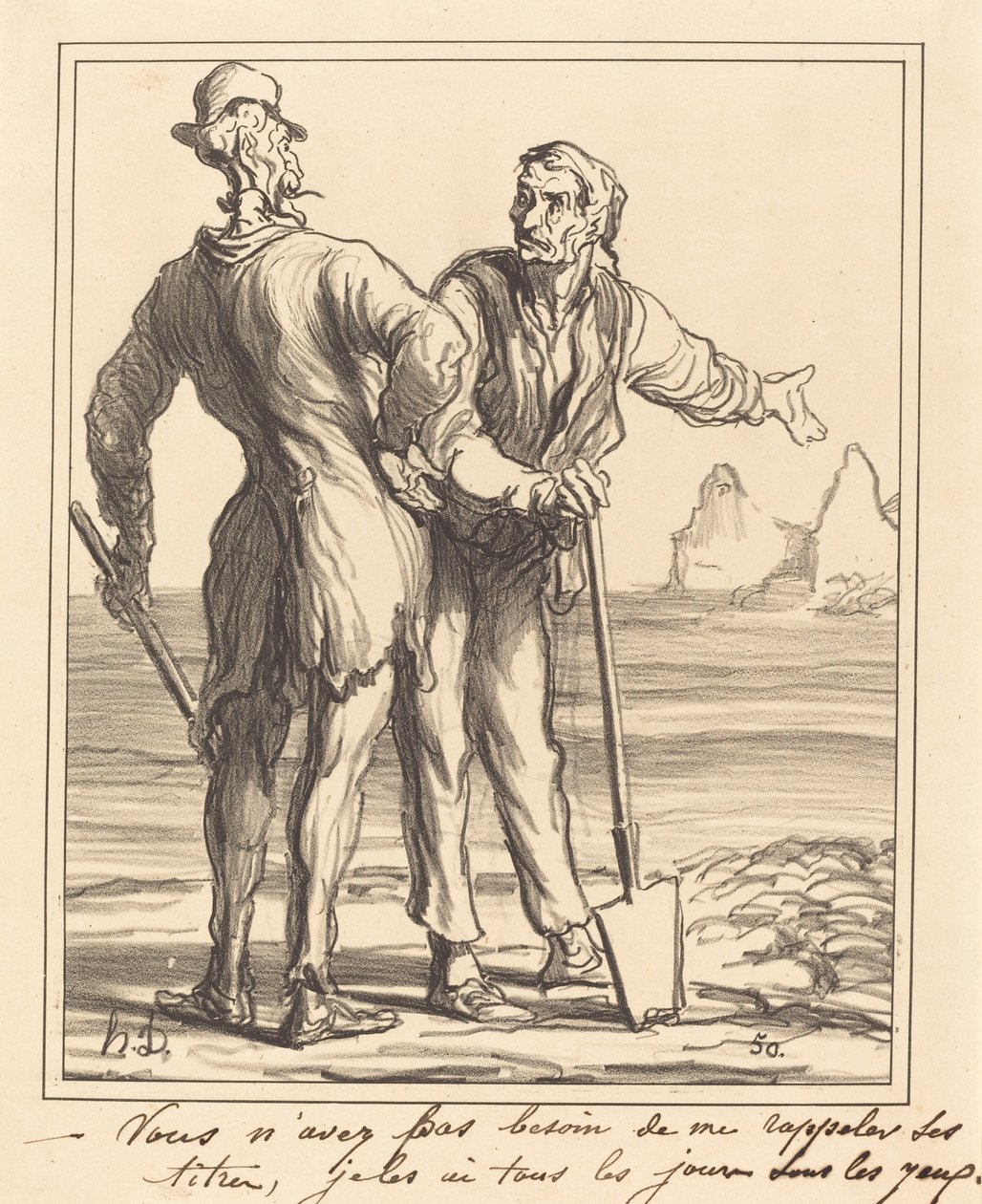 U hoeft me zijn titels niet te herinneren... door Honoré Daumier
