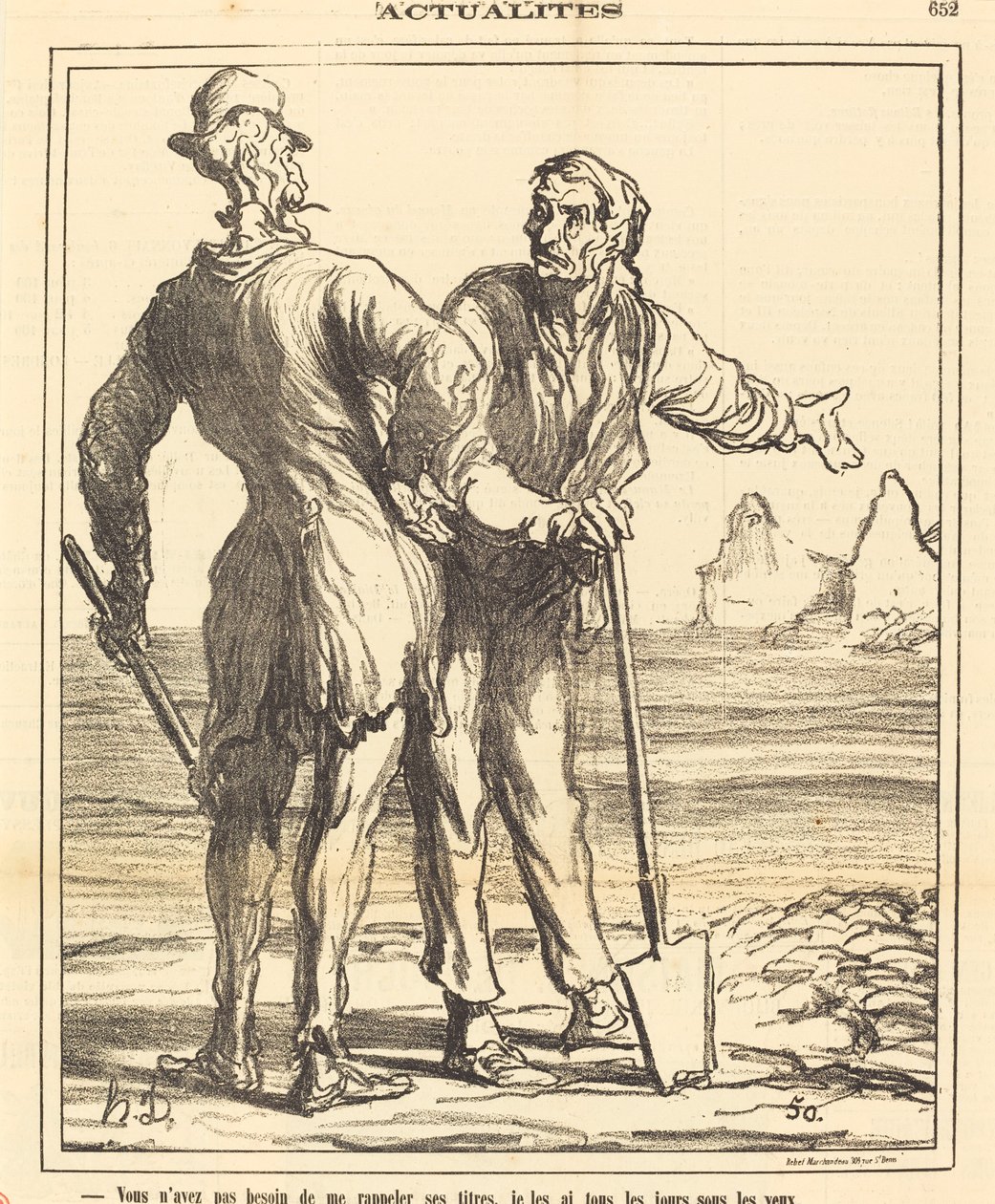 U hoeft mij zijn titels niet te herinneren door Honoré Daumier