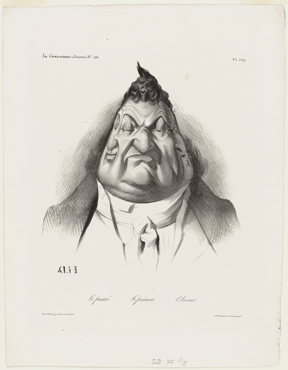 Het verleden, het heden, de toekomst, plaat 349 door Honoré Victorin Daumier