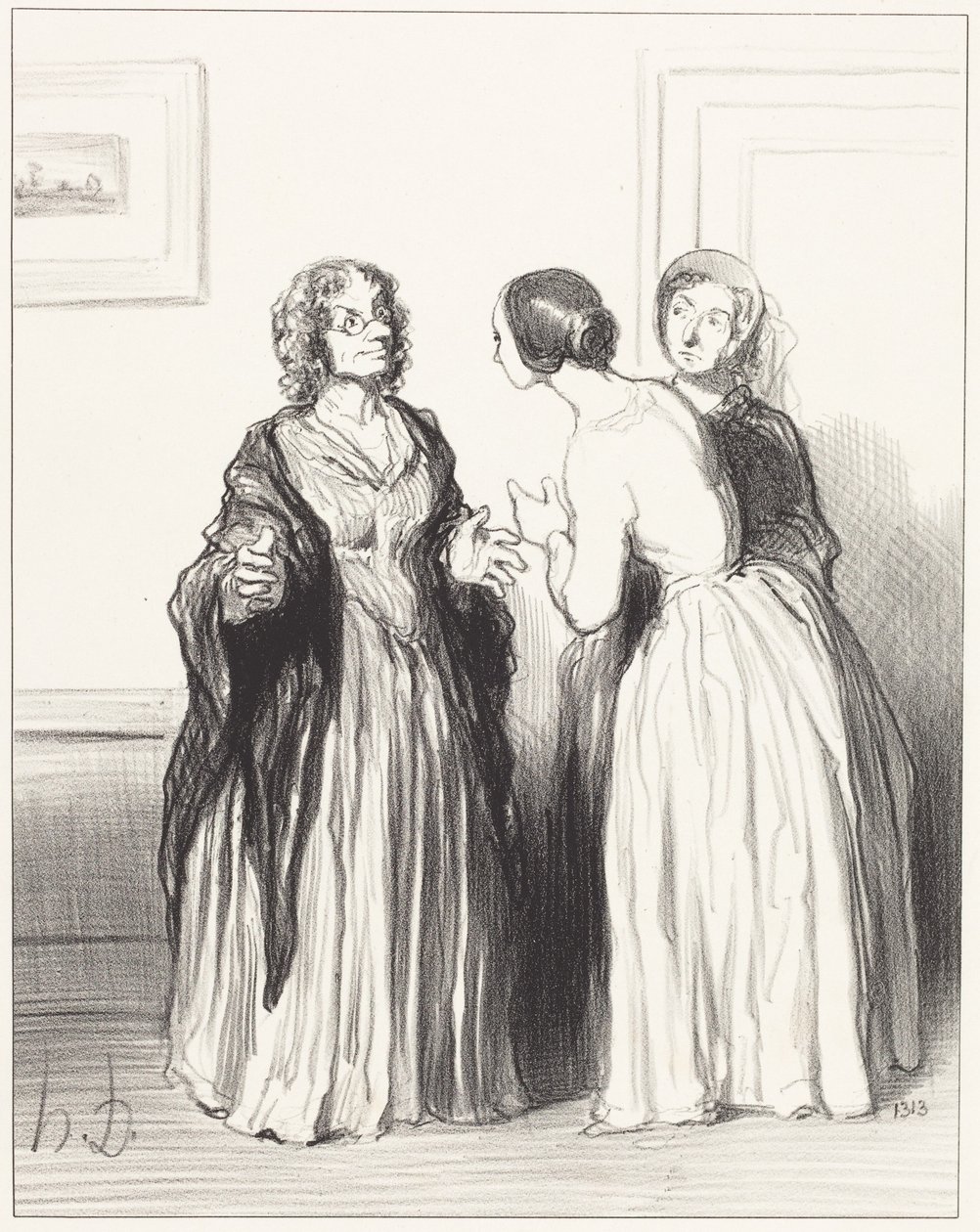 (1e Bas Bleu) - Laten we van de gelegenheid gebruikmaken... door Honoré Daumier