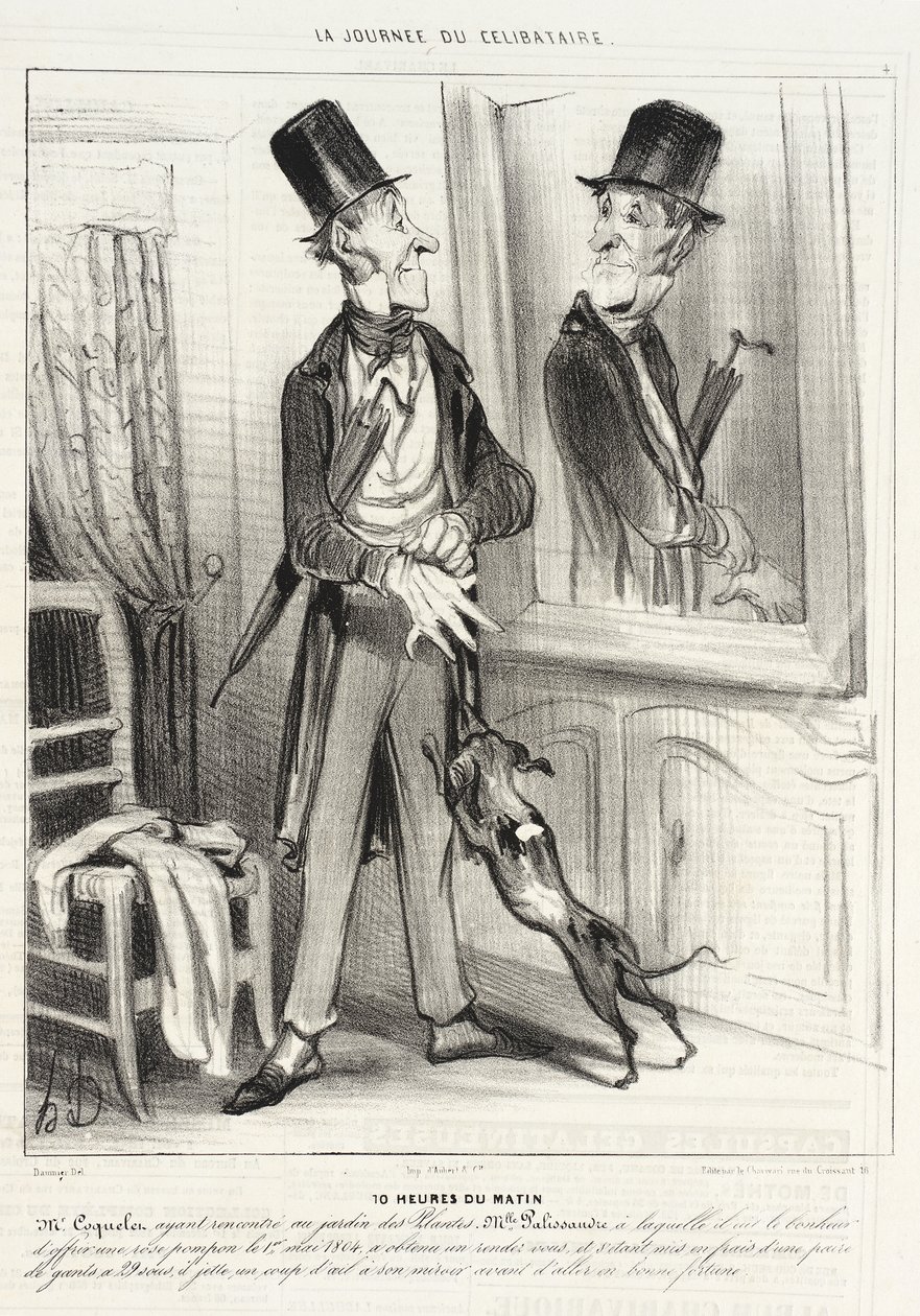 10 uur ’s ochtends door Honoré Daumier