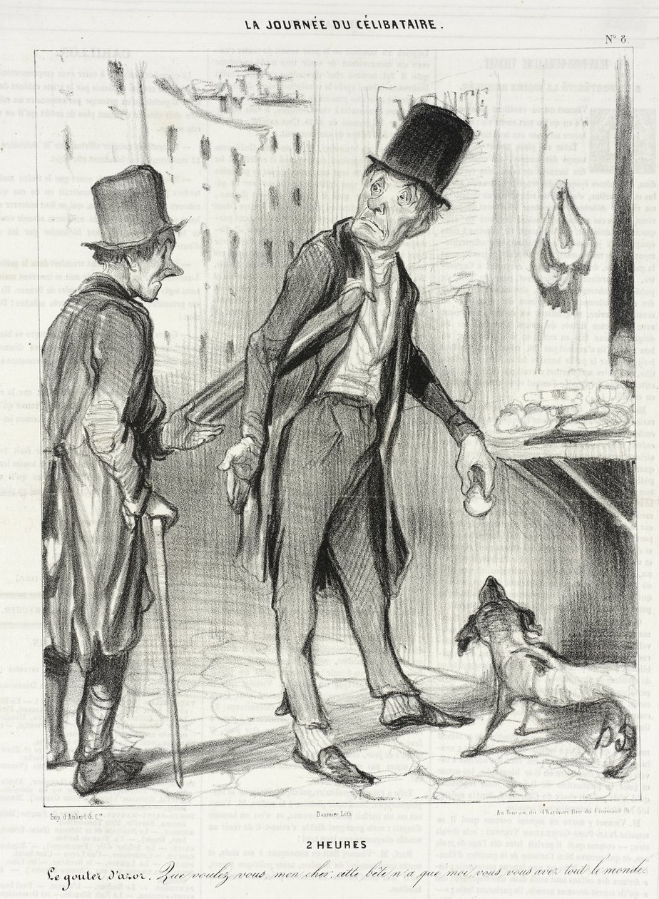 2 uur - Azors tussendoortje door Honoré Daumier
