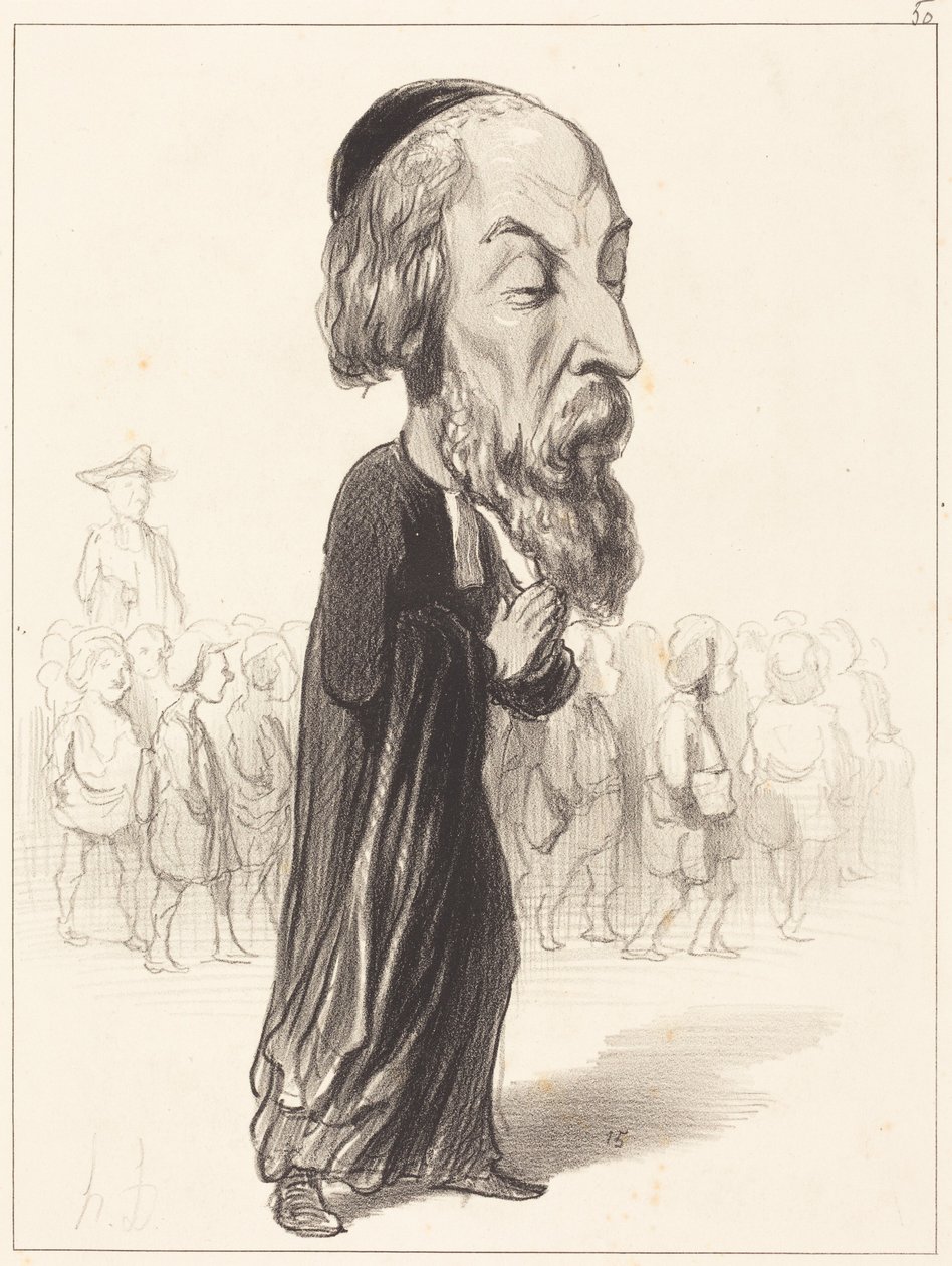 A. Fréd. Pierre, graaf van Falloux door Honoré Daumier