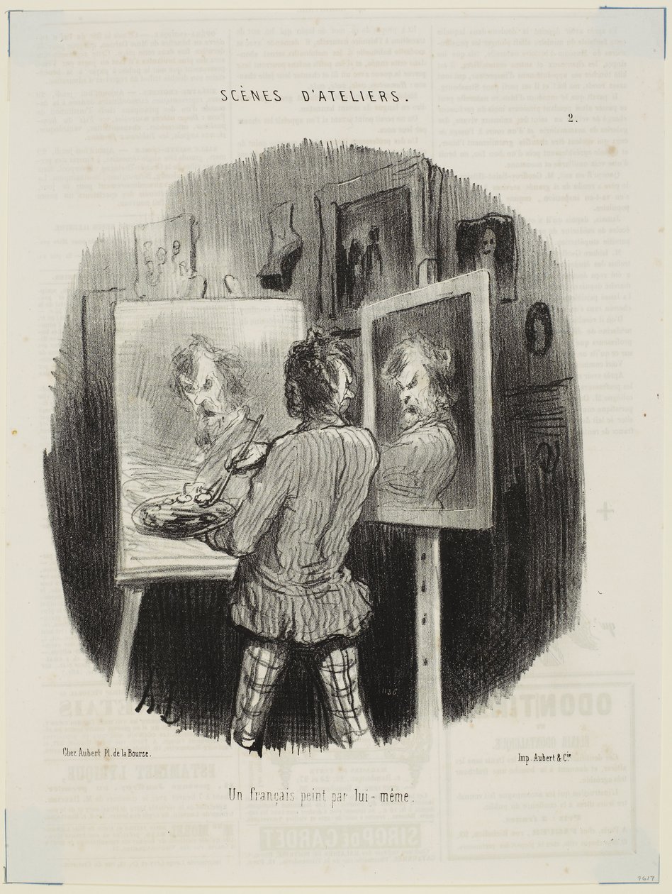 Een Fransman, door hemzelf geportretteerd door Honoré Daumier