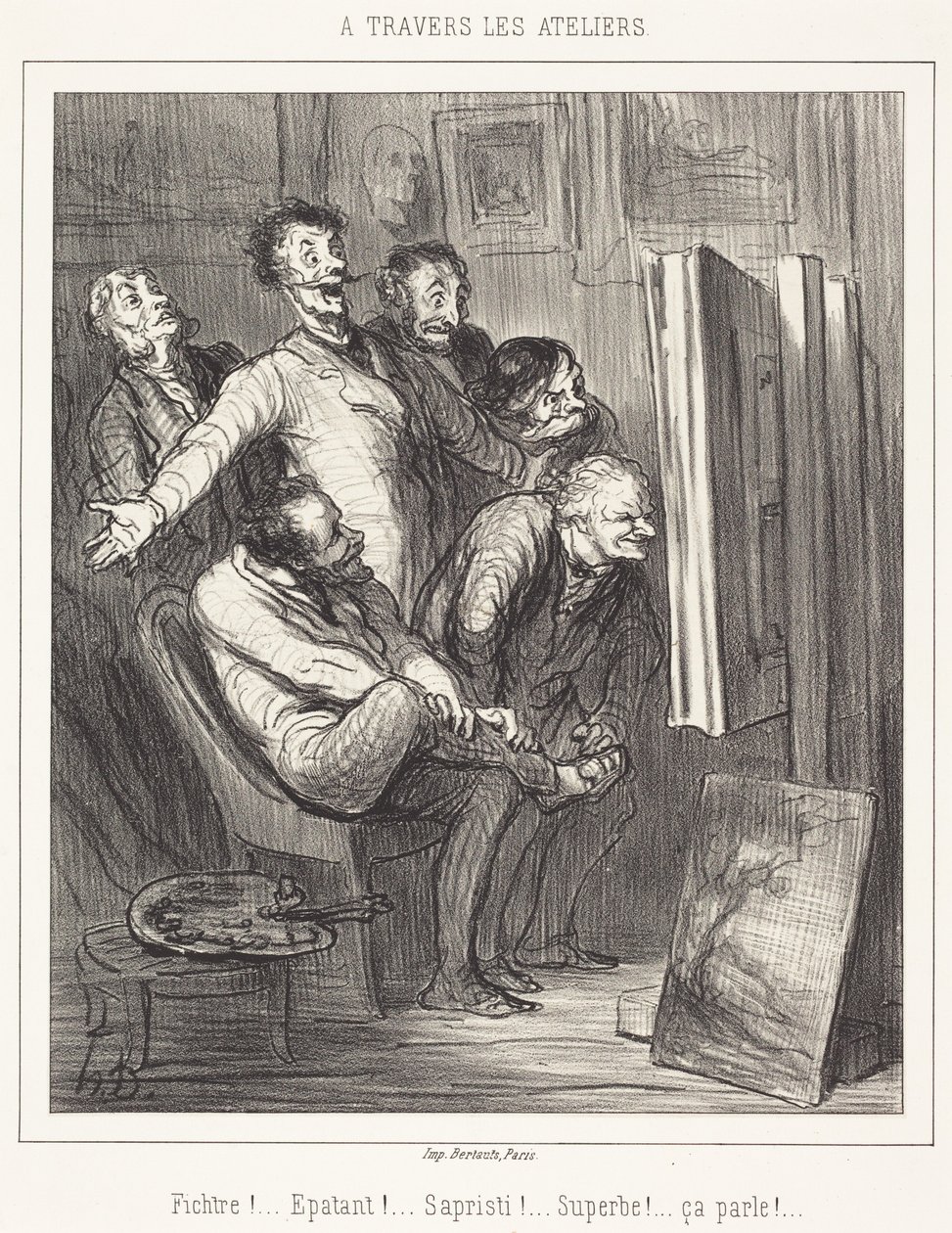 Tijdens de workshops door Honoré Daumier