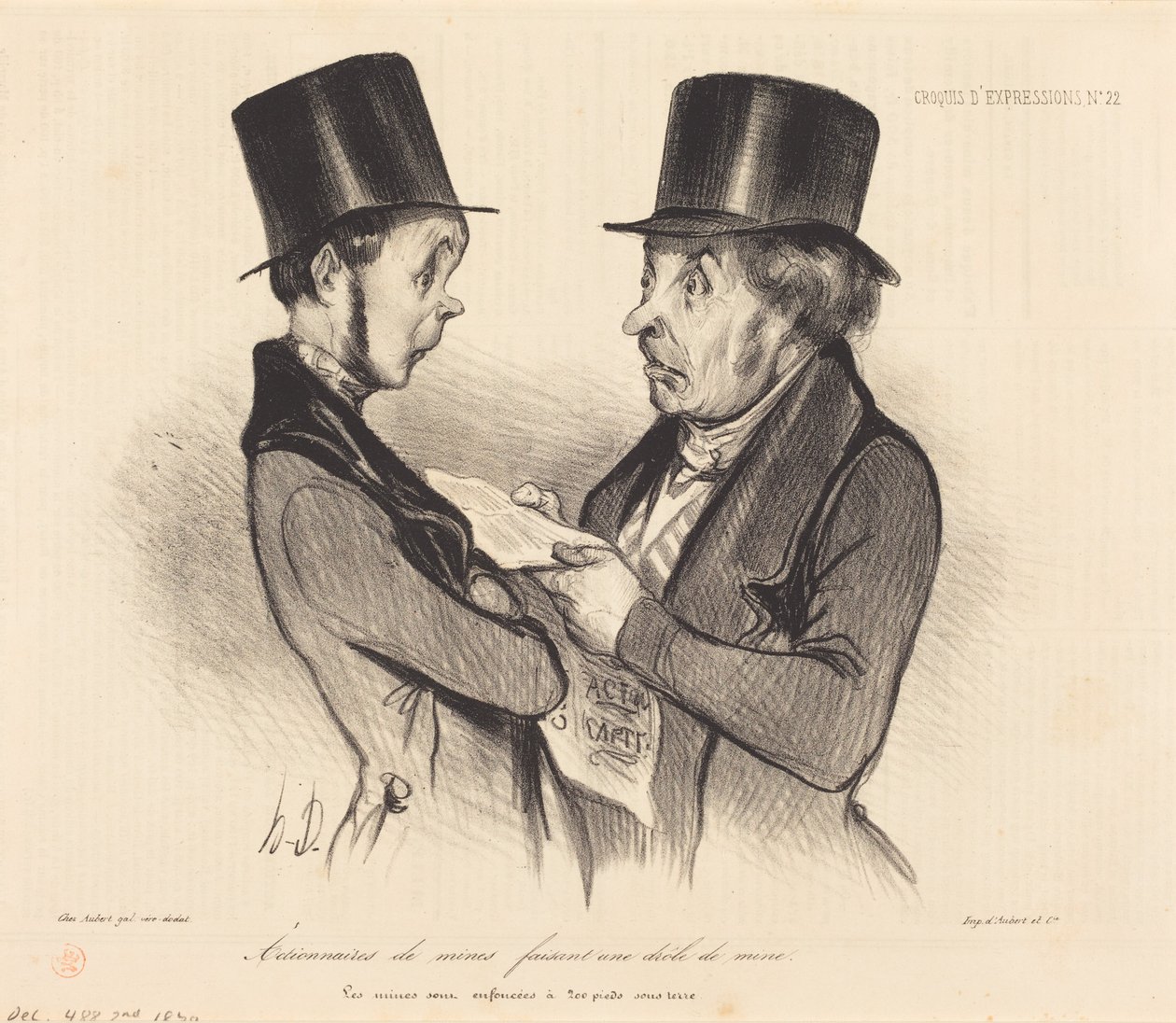 Aandeelhouders van mijnbouwbedrijven... door Honoré Daumier
