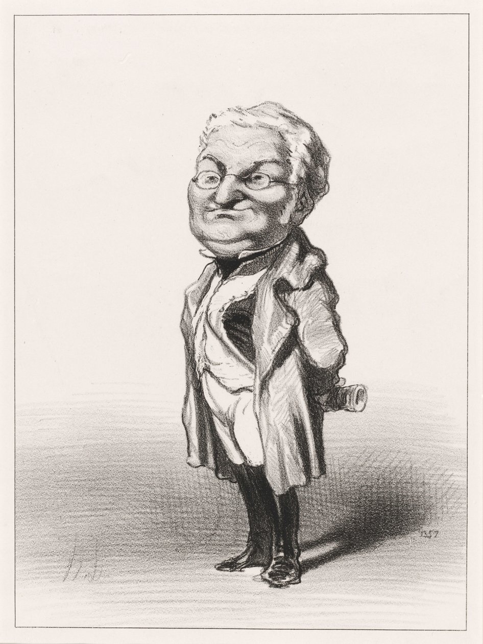 Adolphe Thiers door Honoré Daumier