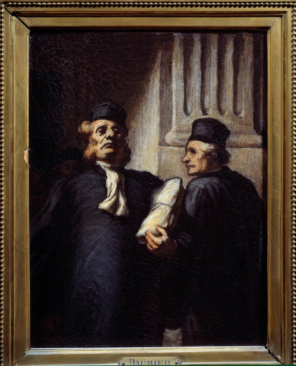 Na de hoorzitting, beide advocaten door Honoré Daumier