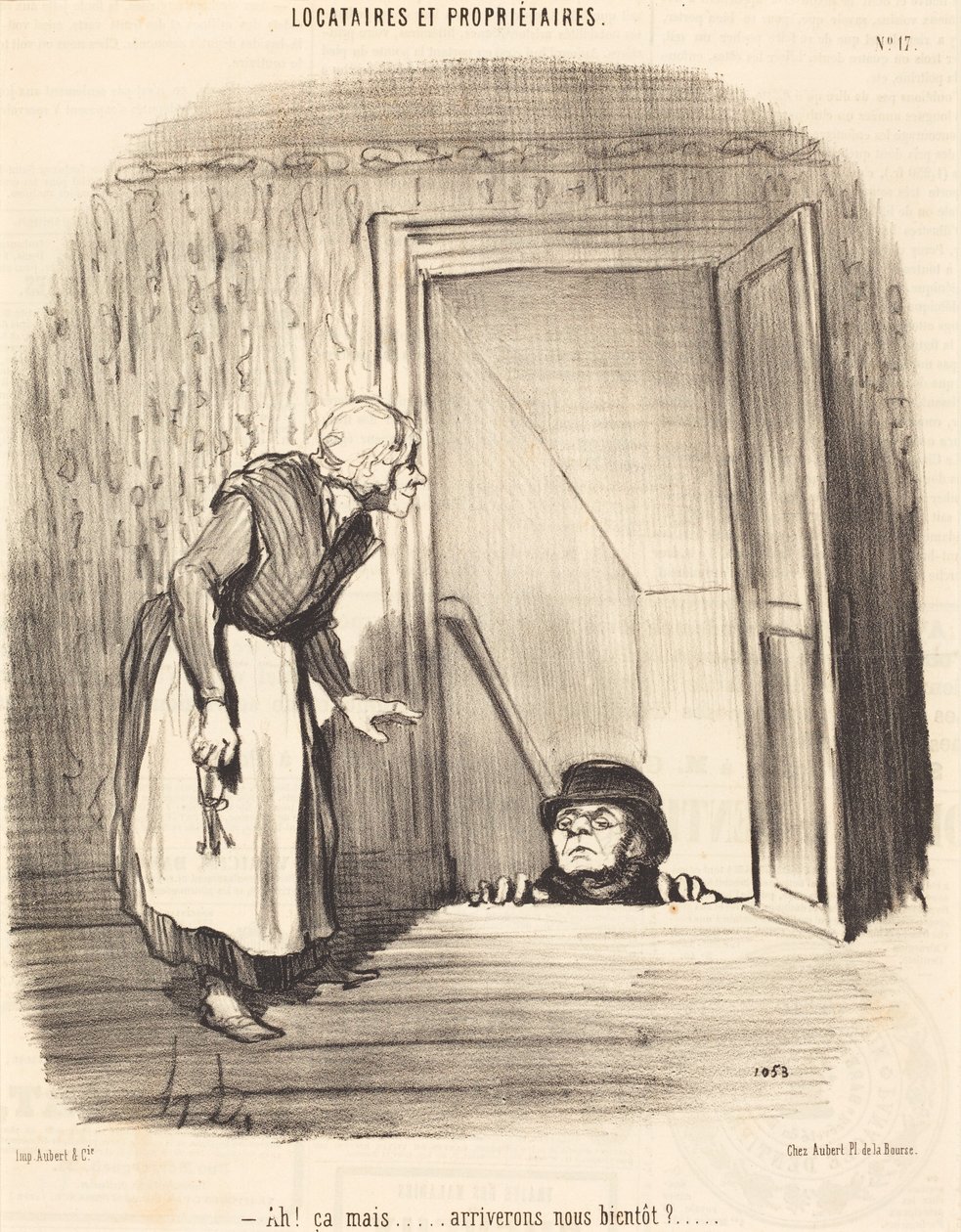 Ach ja, maar... zijn we er dan binnenkort door Honoré Daumier