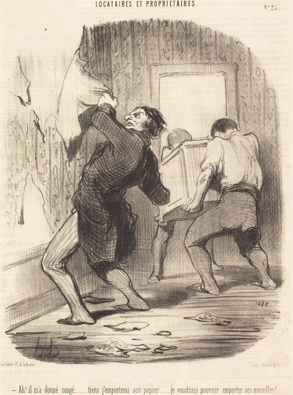 Ach! Hij heeft me ontslagen... door Honoré Daumier