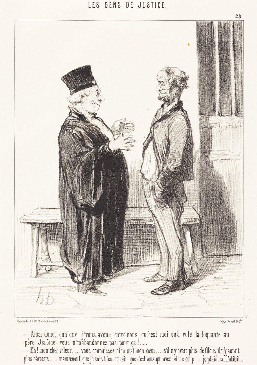 Dus, hoewel ik u toegeef ... door Honoré Daumier