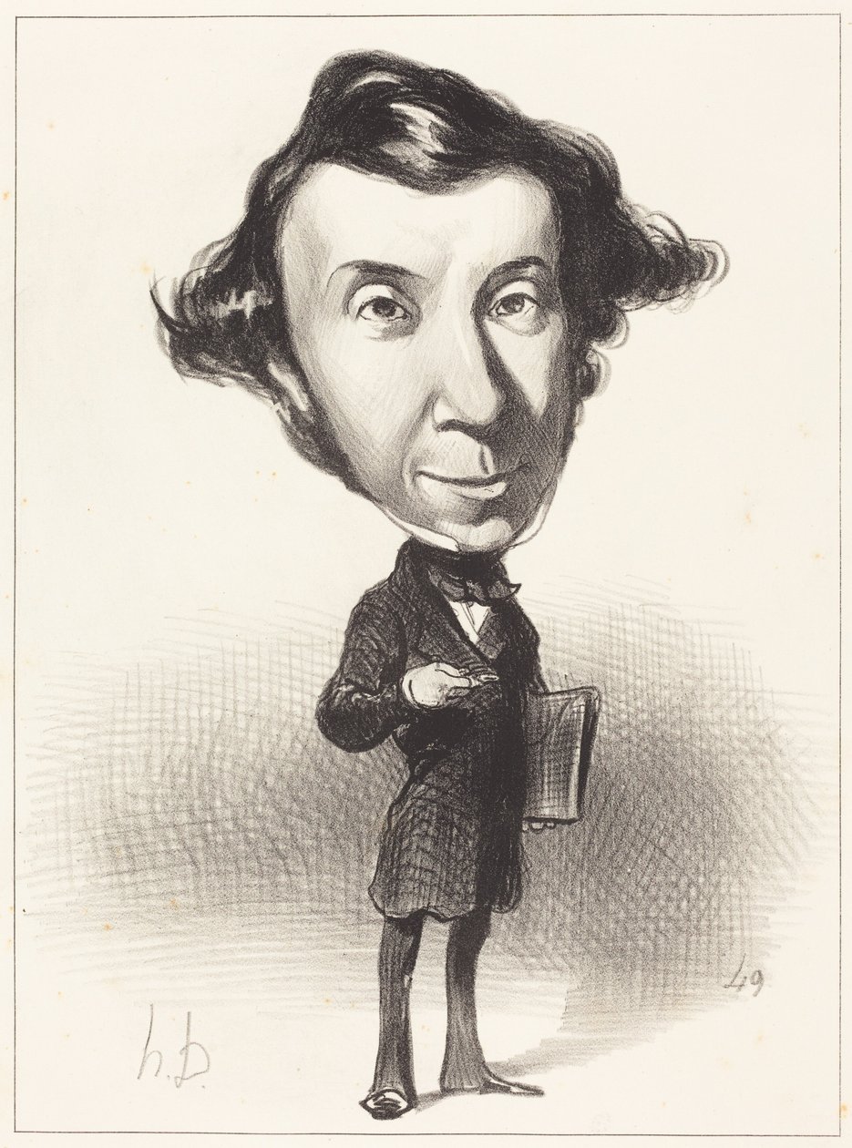 Alex. Ch. Henri de Tocqueville door Honoré Daumier