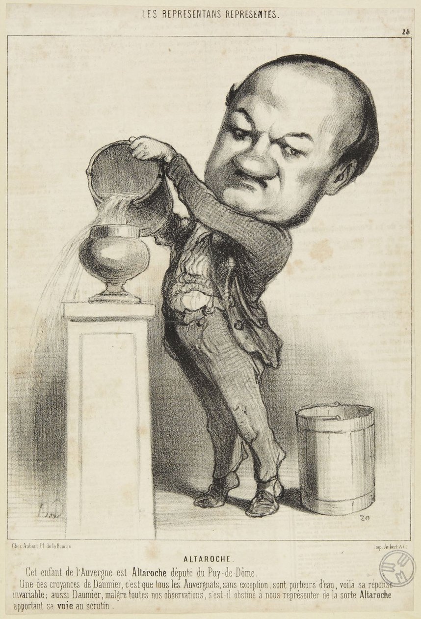 Hoge rots door Honoré Daumier