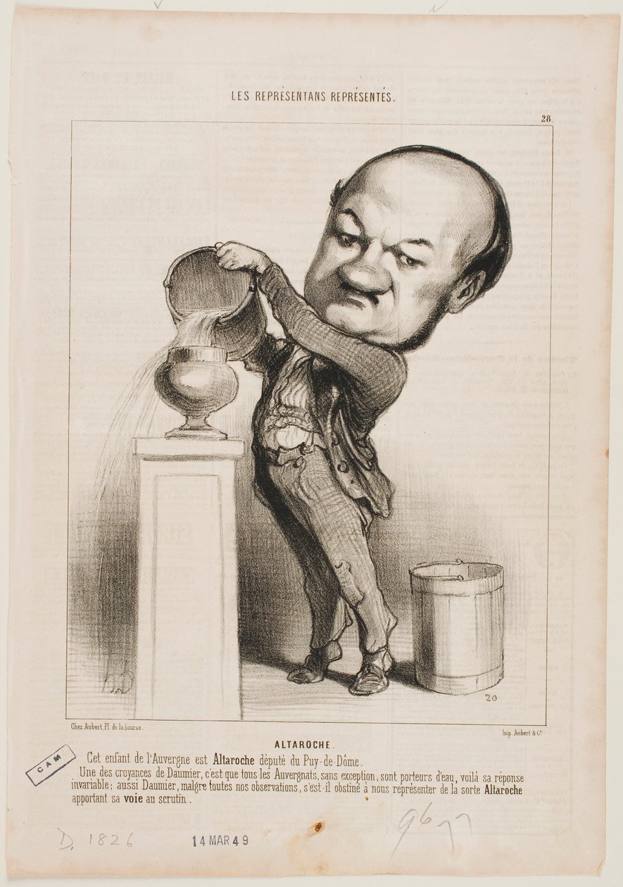 Altaroche door Honoré Daumier