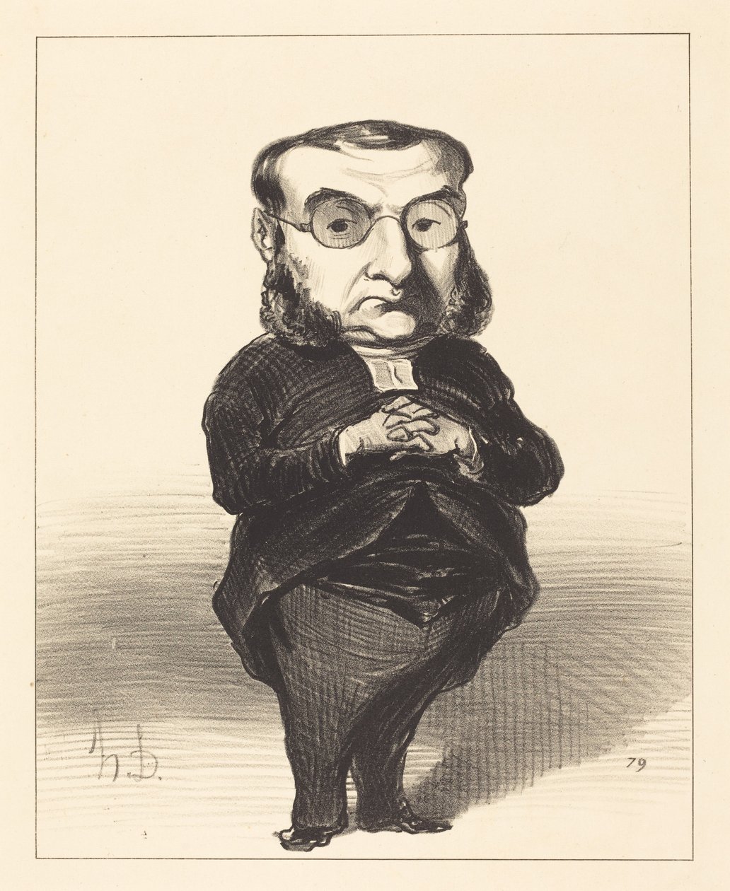 Ath. L. Charles Coquerel door Honoré Daumier