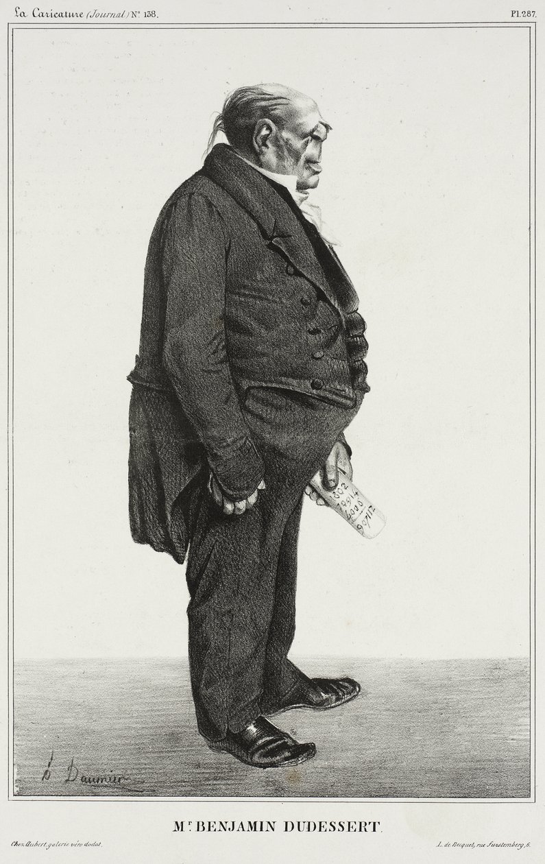 Benjamin Dudessert door Honoré Daumier