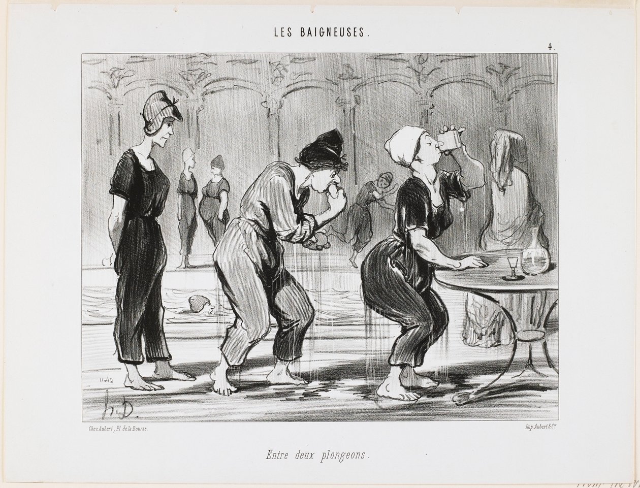 Tussen de dips door door Honoré Daumier